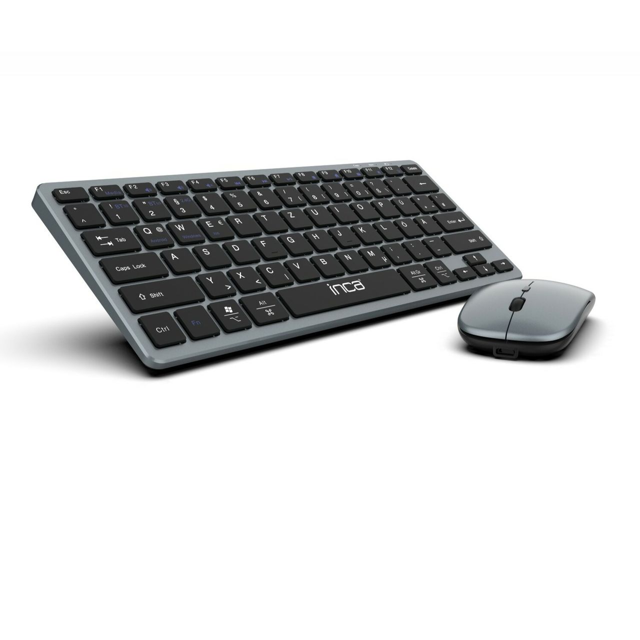 Inca Smart Wireless Drahtlos Tastatur und Maus-Set wiederaufladbarer Akku