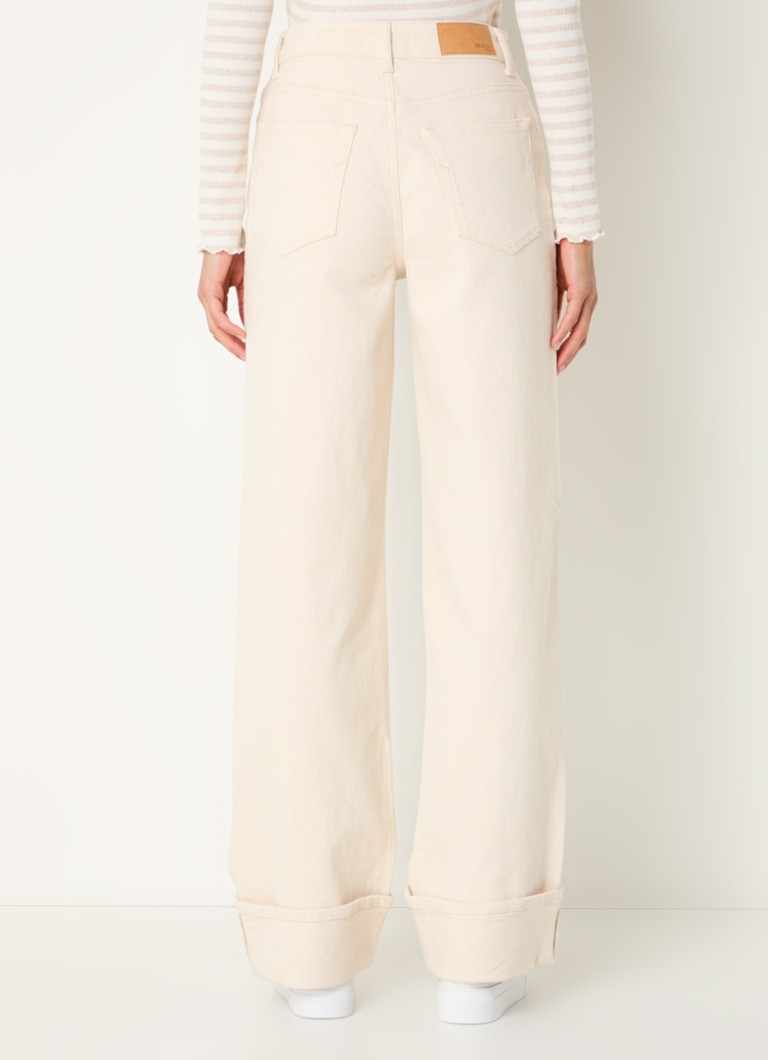 Selected Femme  Helena high waist loose fit jeans met gekleurde wassing