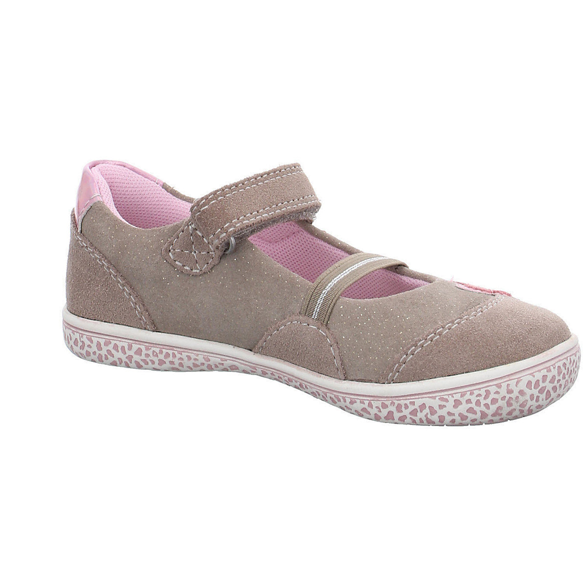 Mädchen Ballerinas Schuhe Taha Ballerina Kinderschuhe Veloursleder gemustert Ballerinas