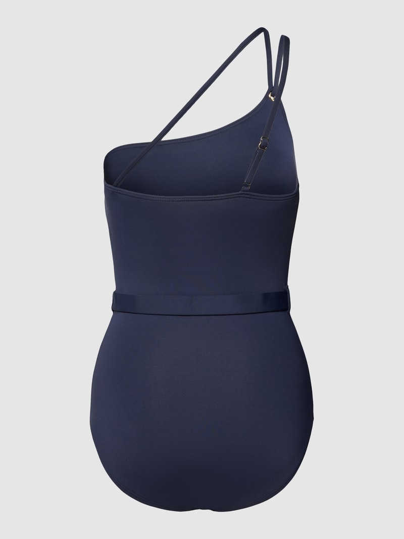 Badeanzug mit Gürtel in marineblau