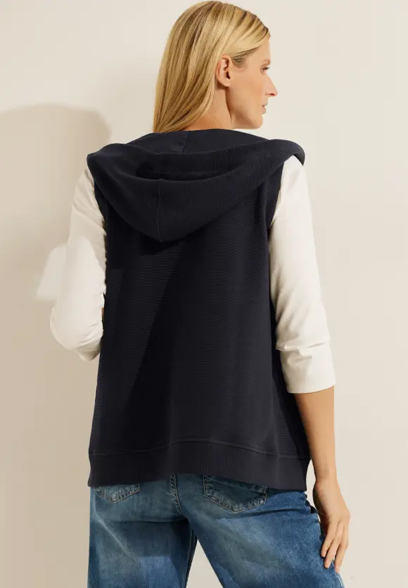 CECIL Hoodie Pullunder mit Zipper