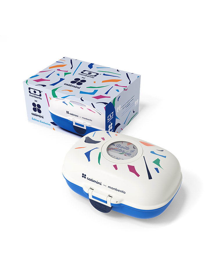 Monbento Snackbox in Weiß/ Blau - 600 ml günstig kaufen onesize