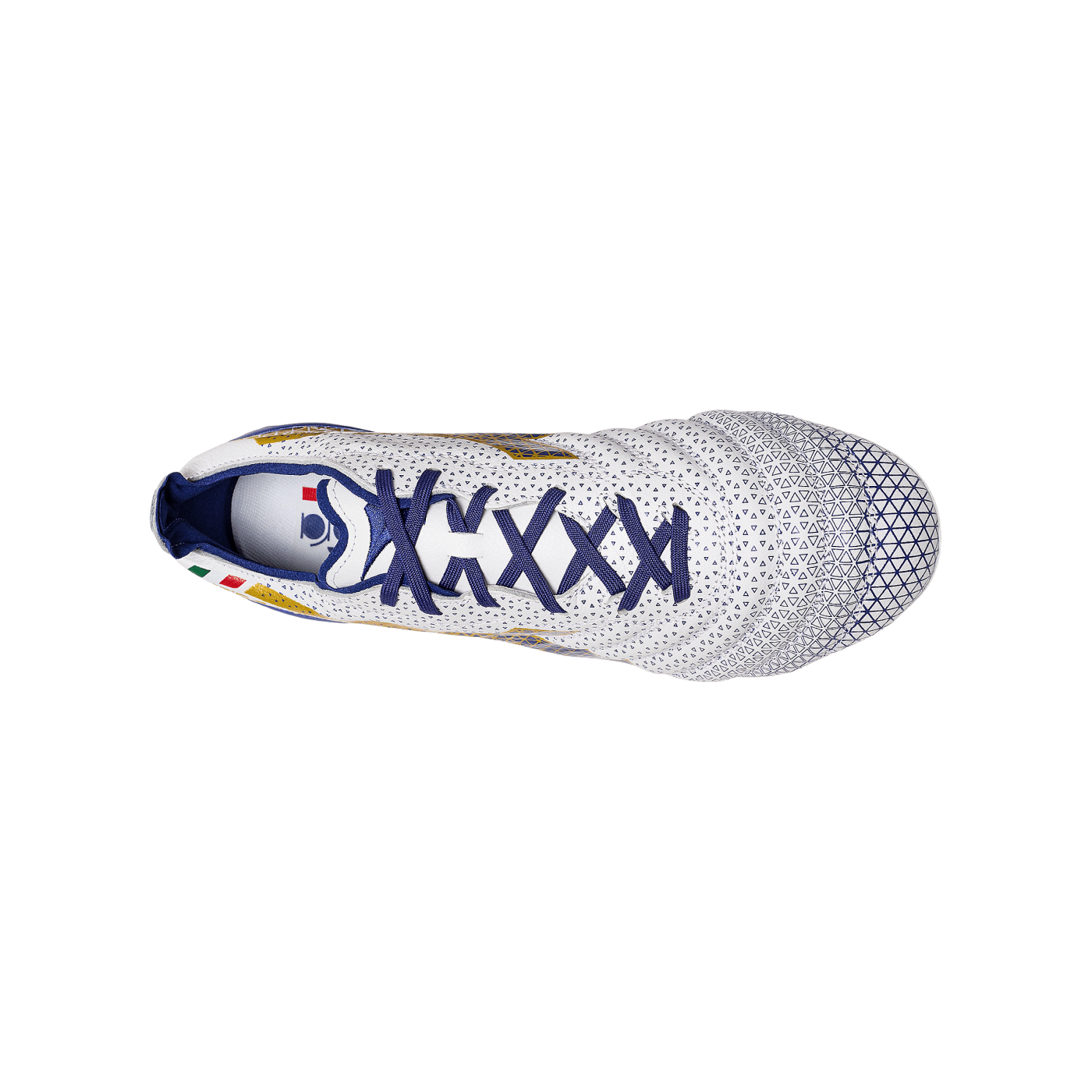 Diadora Brasil Elite Tech Italy FG Weiss Blau Gold FD0953