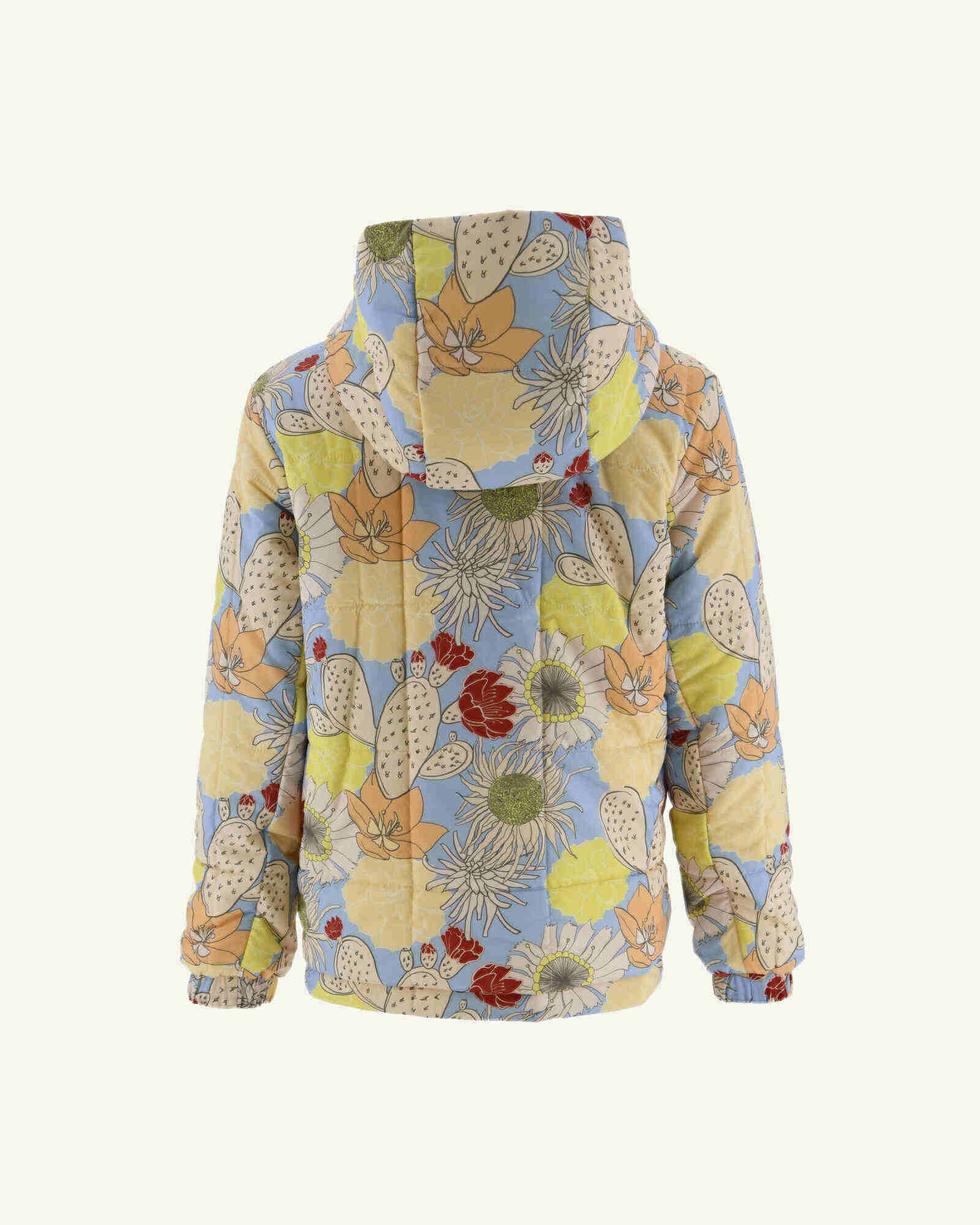 Doudoune Ultralight réversible à capuche Ecru/Bohemian bleu enfant Ros