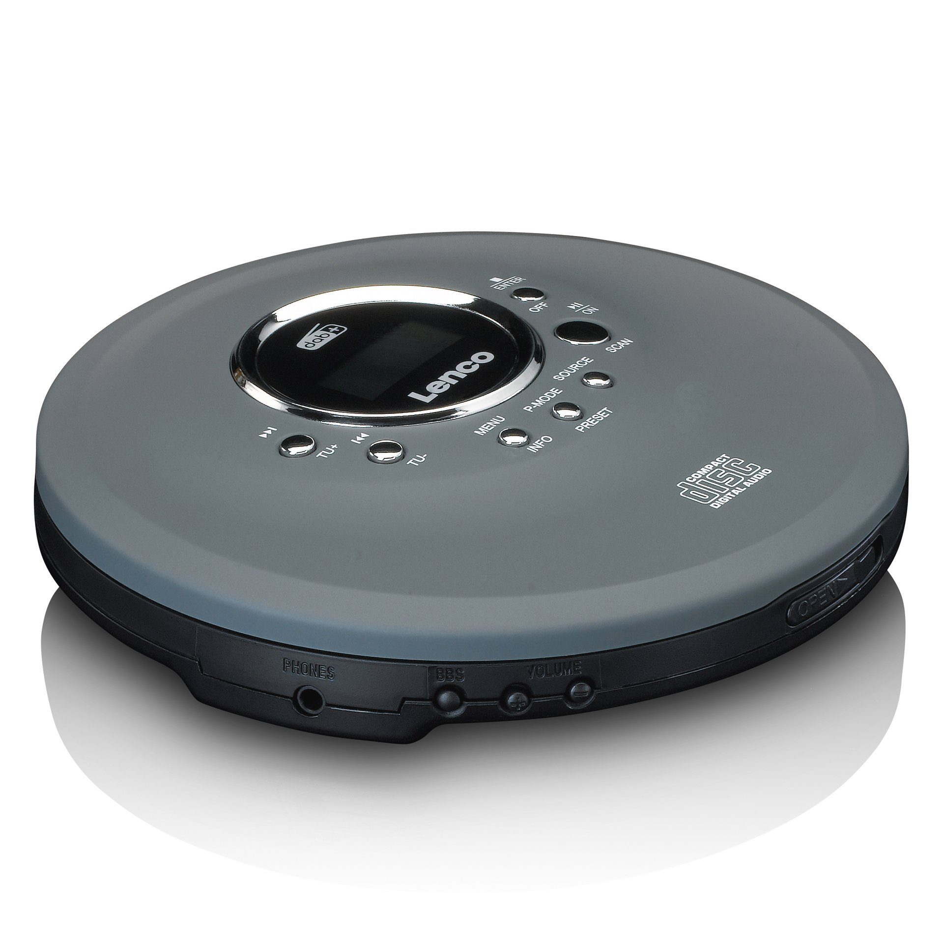 Lenco CD-400GY - Tragbarer CD/MP3-Player Radio