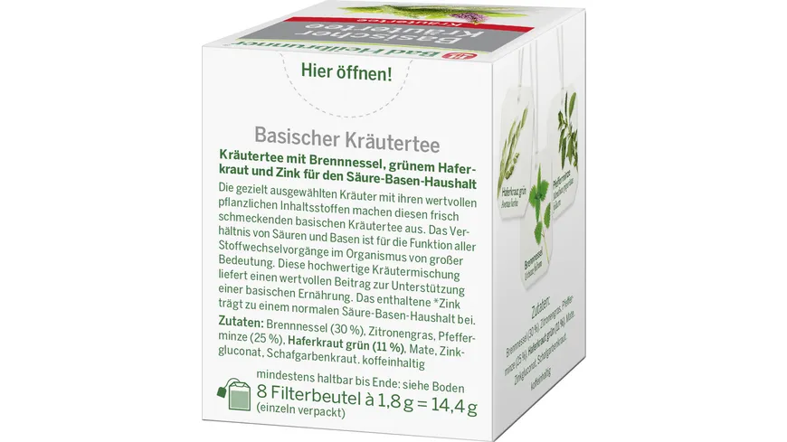 Bad Heilbrunner Basischer Kräutertee 14.4 g