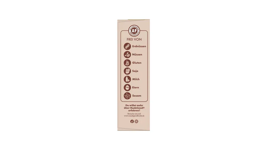 MADEGOOD Bio Granola Riegel mit Schokoladenstücken 144 g