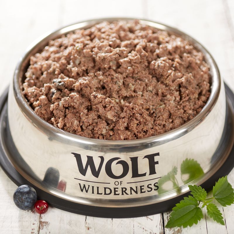Sparpaket 12 x 800 g Wolf of Wilderness 'Freiland-Fleisch'