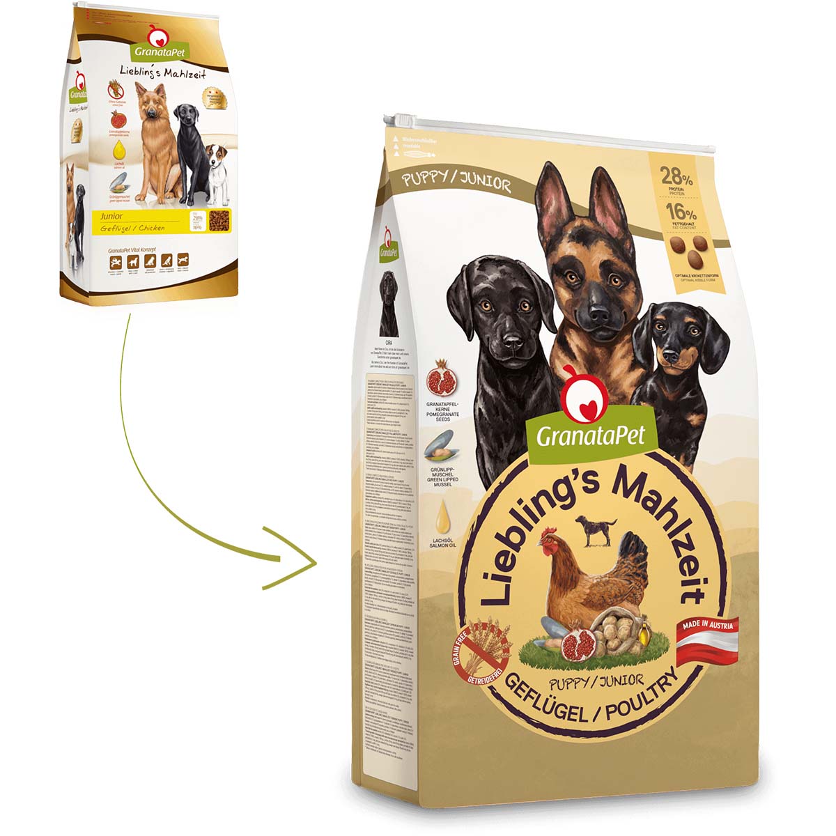 GranataPet Liebling's Mahlzeit Junior Geflügel bei ZooRoyal