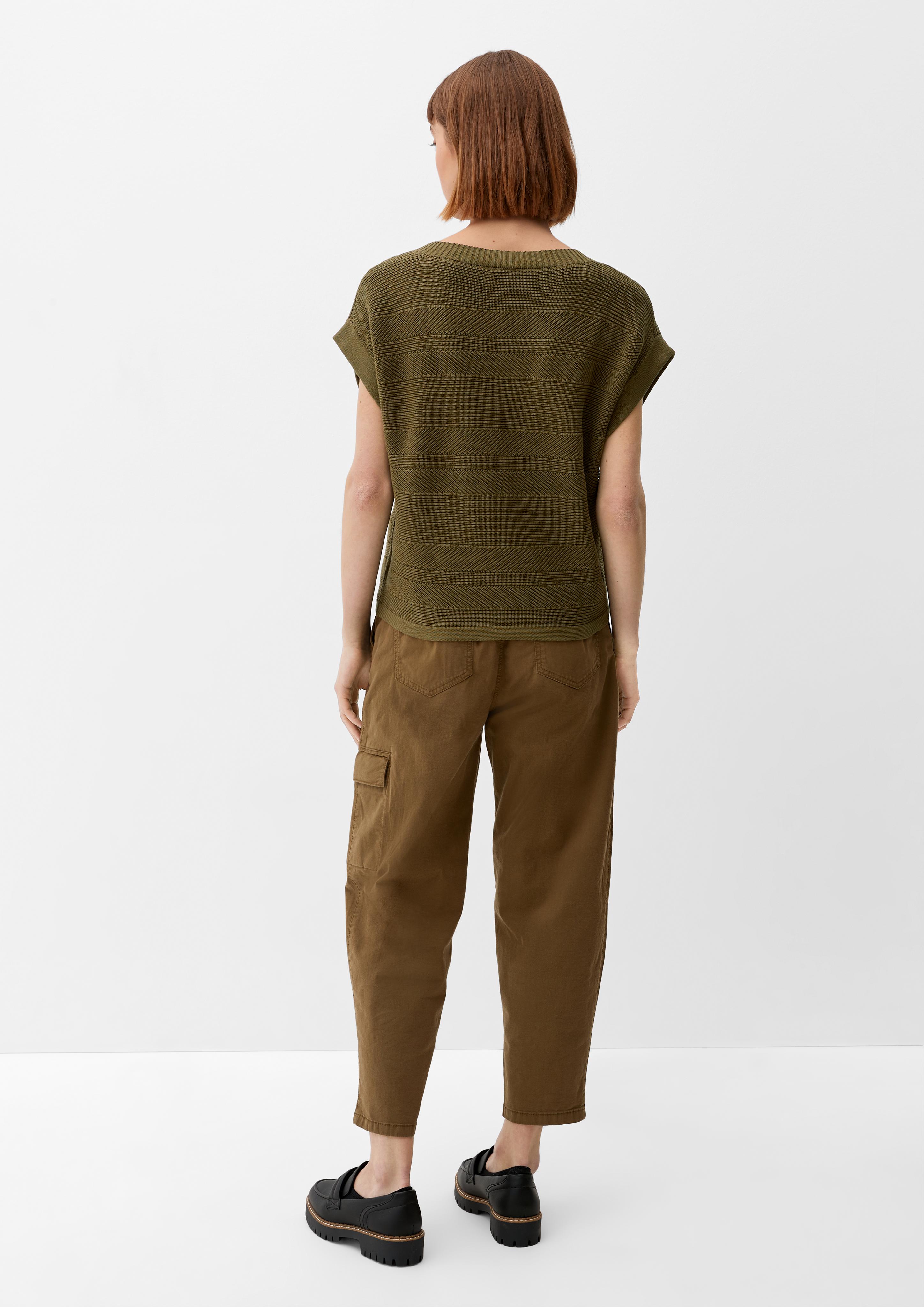 Ärmelloser Strickpullover  2132558-7723