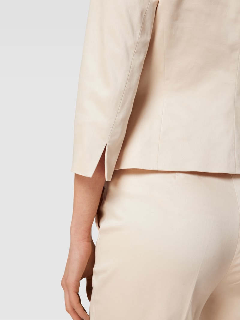 Regular Fit Blazer mit Teilungsnähten in sand