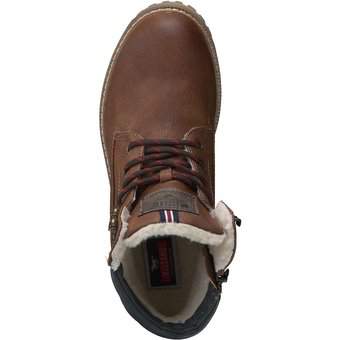 Mustang Schnür Boots in braun