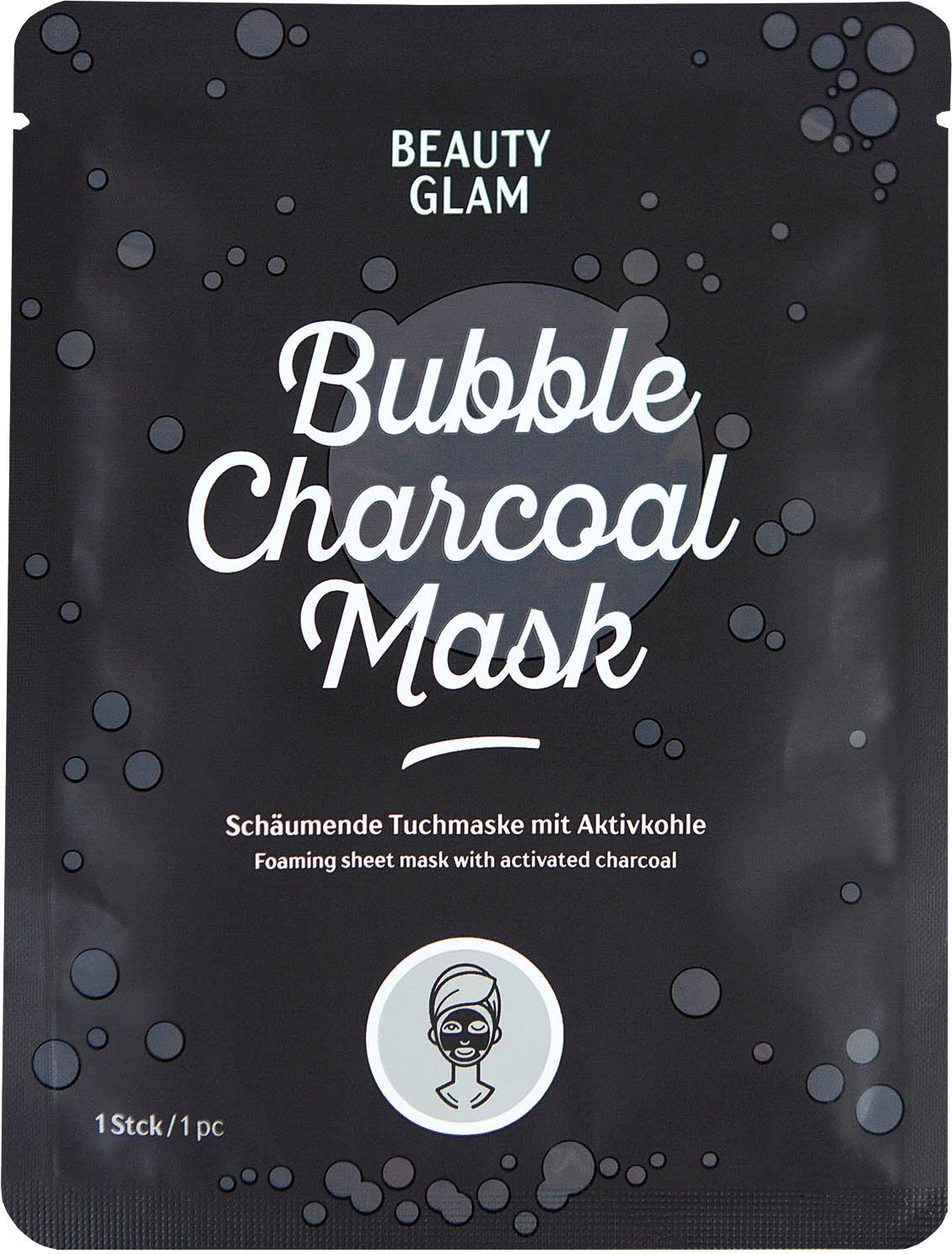 BEAUTY GLAM Gesichtsmasken-Set Bubble Charchoal Mask Set, 5-tlg.