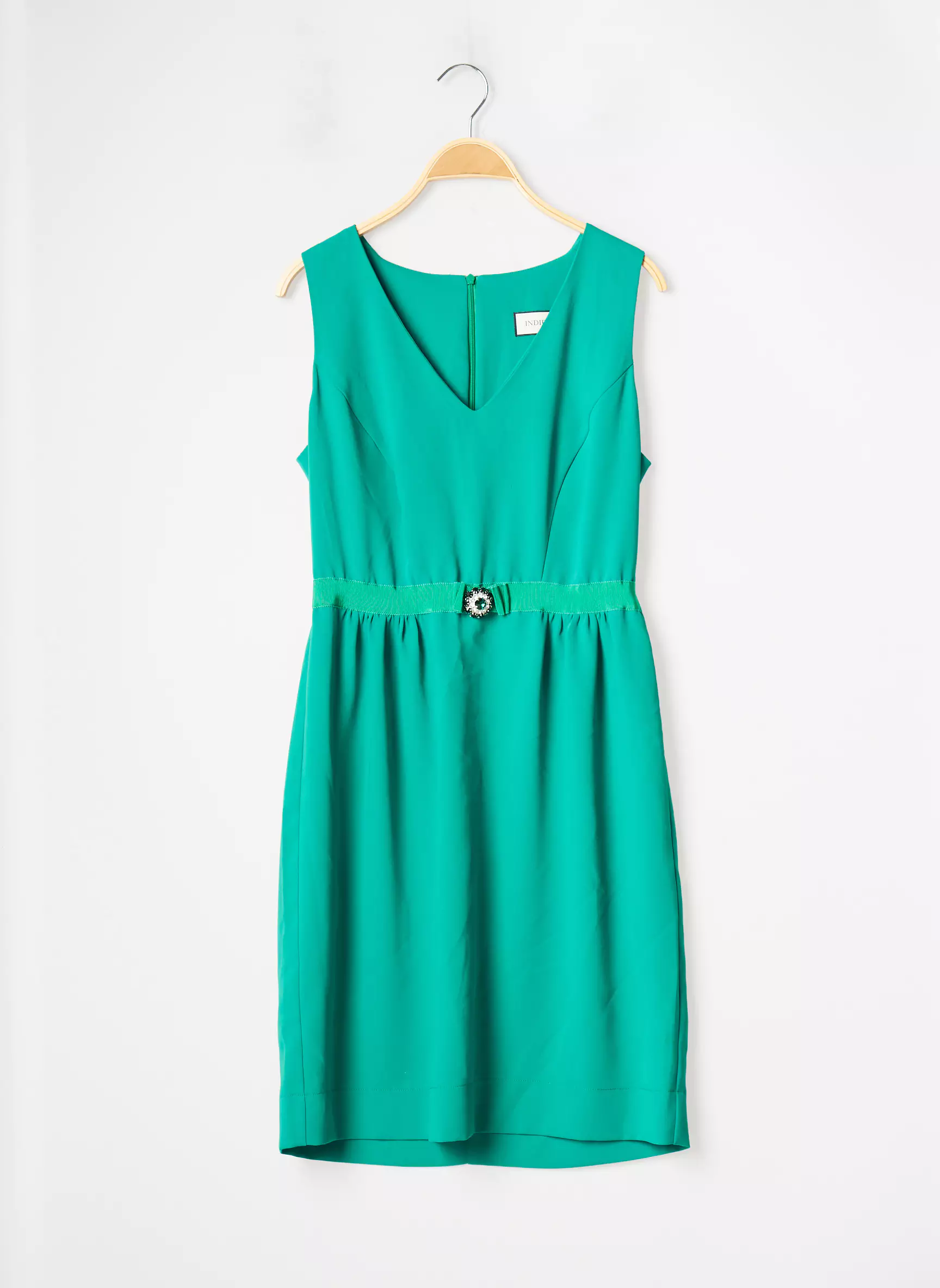 Indies Robes Mi Longues Femme couleur vert