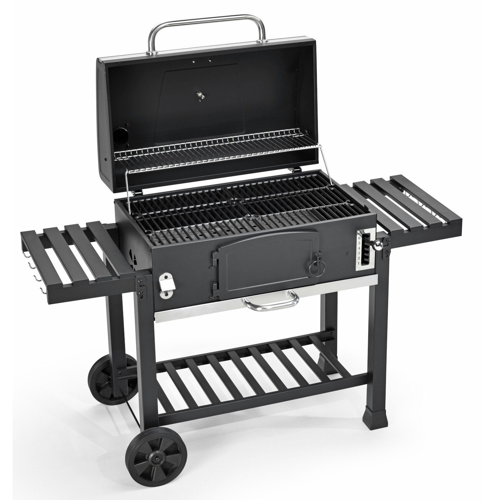 TAINO Holzkohlegrill HERO XXL, mit Abdeckhaube, höhenverstellbare Kohlewanne, Grillfläche: ca. 42 x 72 cm