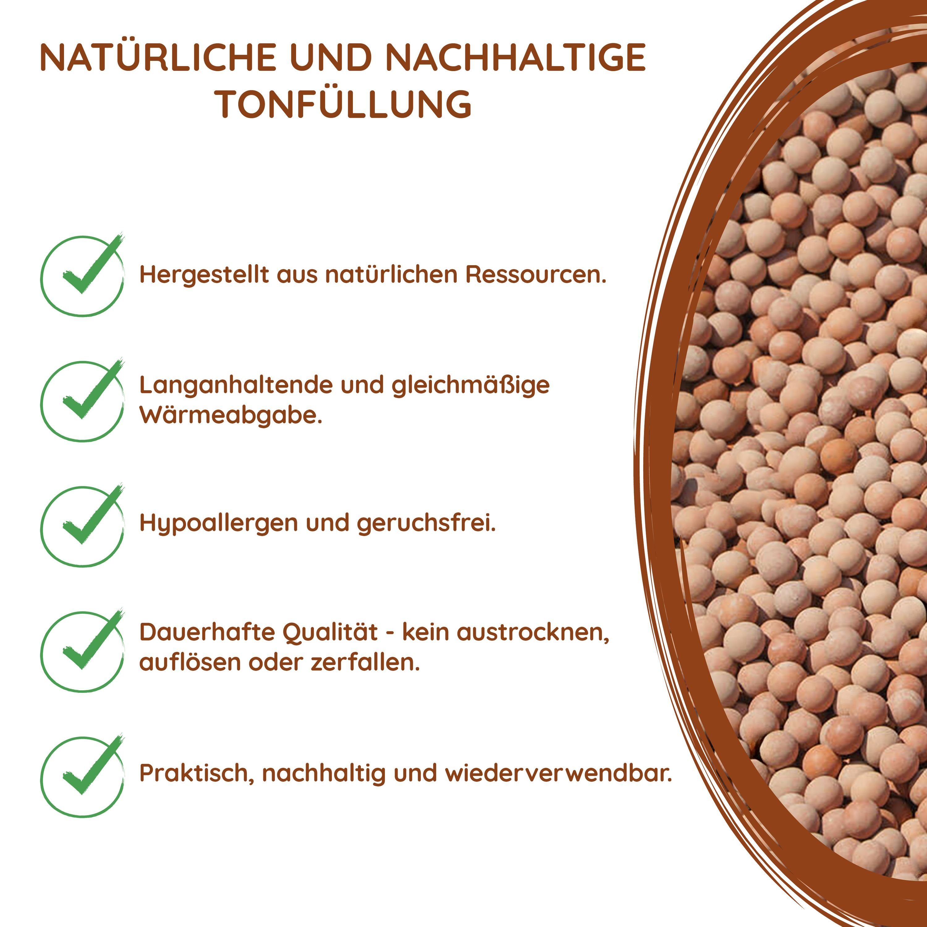 FLEXEO Kirschkernkissen weiches Wärmekissen, 1 Stück, 1-tlg., Körnerkissen für Kinder, Löwe