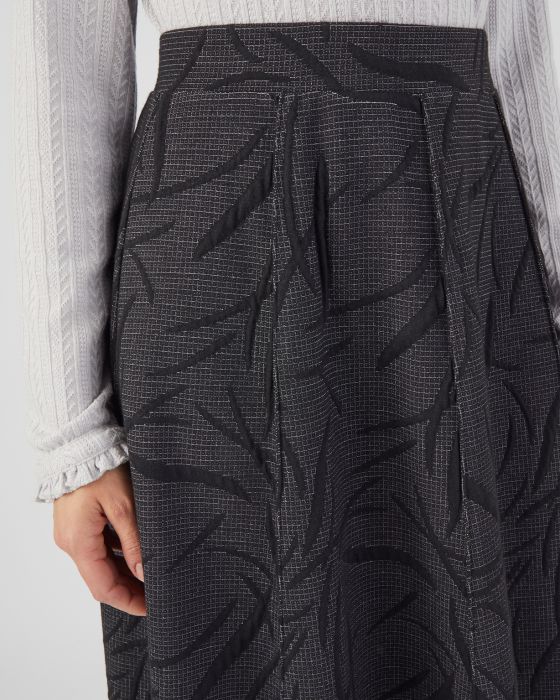Jupe évasée maille jacquard