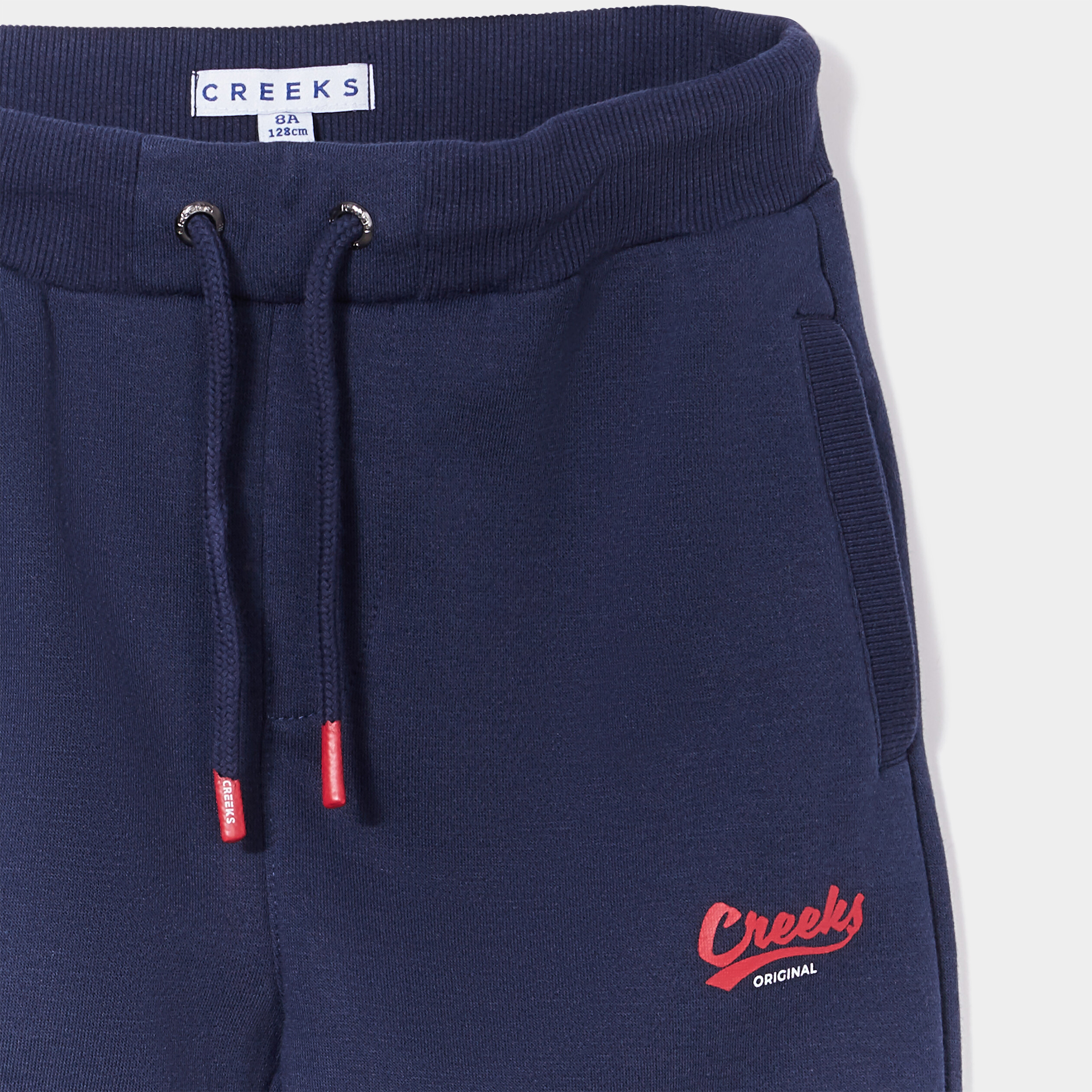 Pantalon jogging droit Creeks bleu marine garçon | La Halle