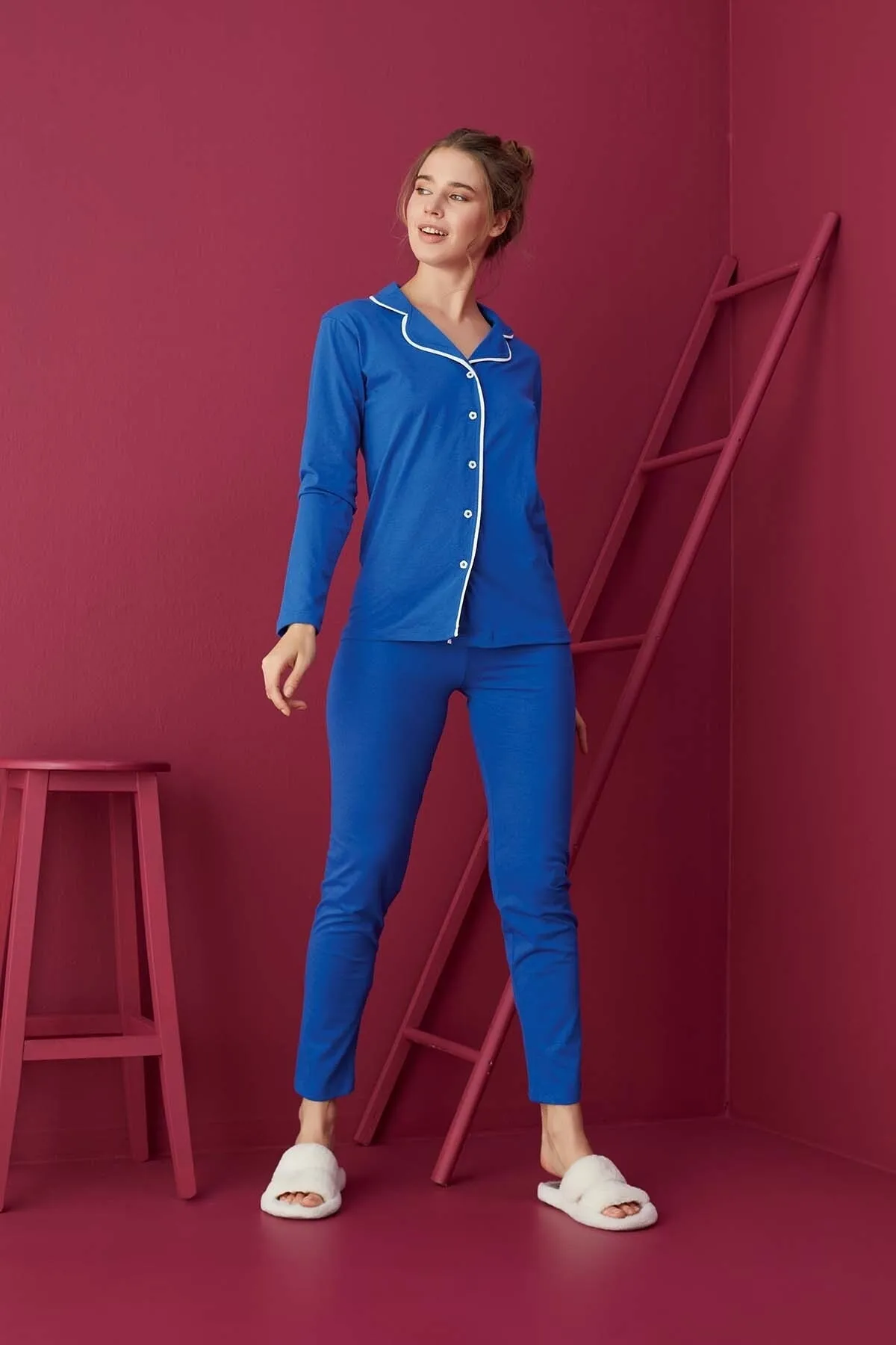 STRAWBERRY  Geknöpftes Pyjama-Set