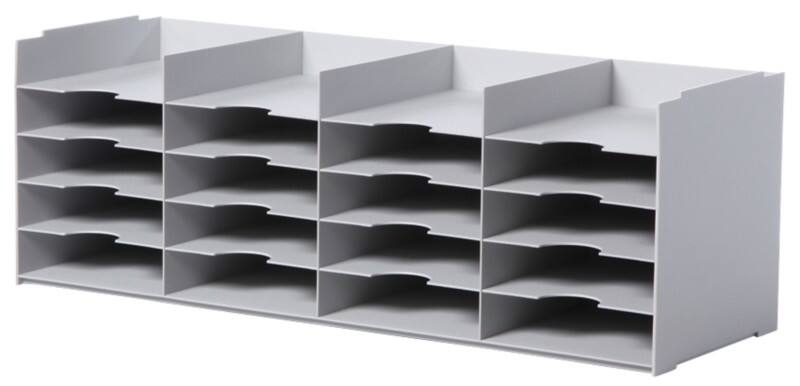Paperflow Sortiersystem 541.02 DIN A4 Grau 89,7 x 32,7 x 31,3 cm