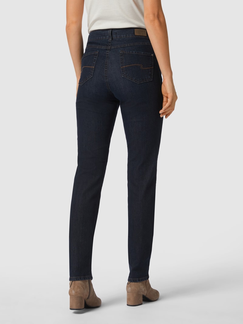 Jeans mit Stretch-Anteil in marineblau