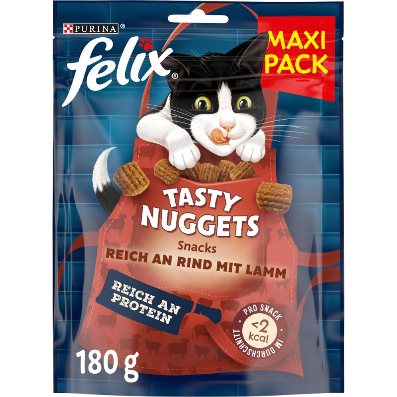 Felix Snacks Felix Tasty Nuggets 6 x 180 g Rind & Lamm