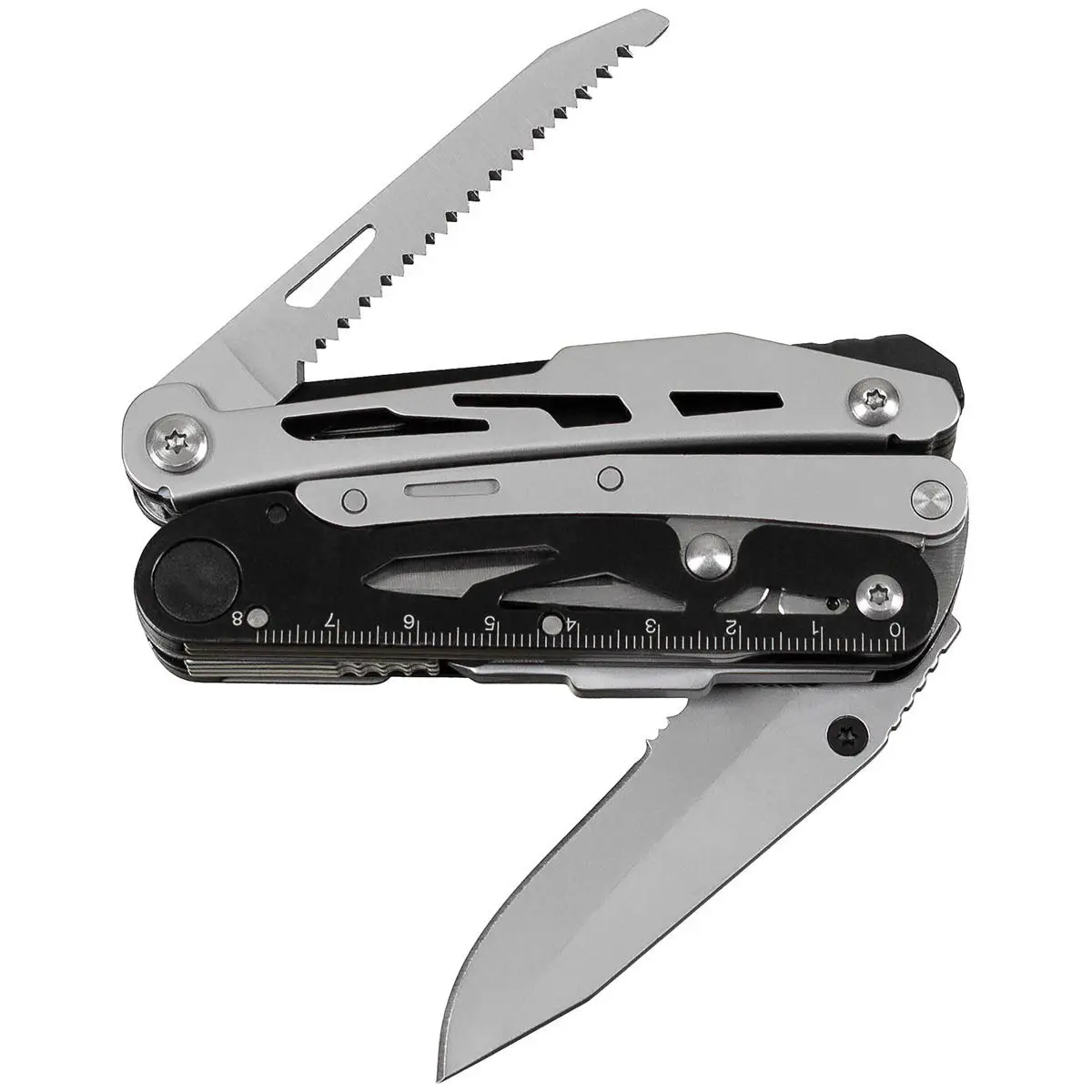 Multitool 7teilig mit Schere und Bitset