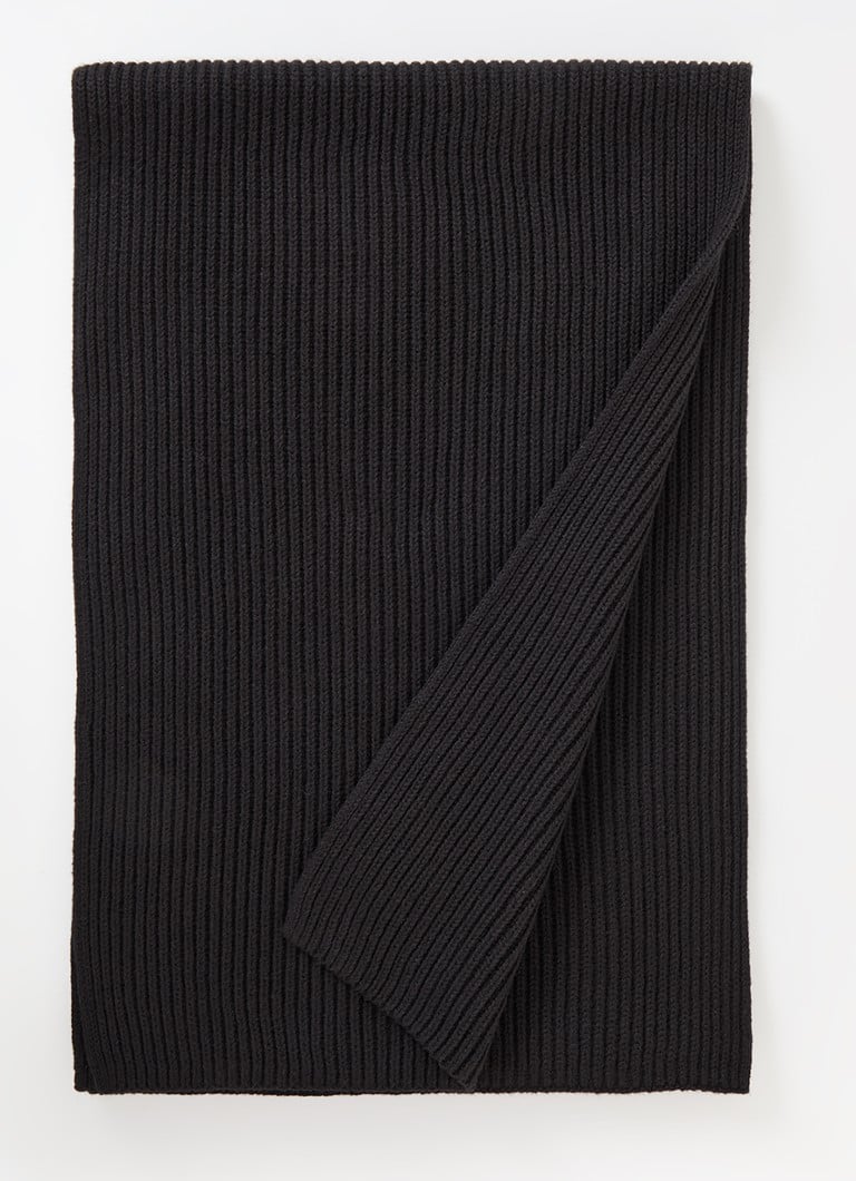 Calvin Klein Rib-knit scarf in cashmere blend 180 x 30 cm