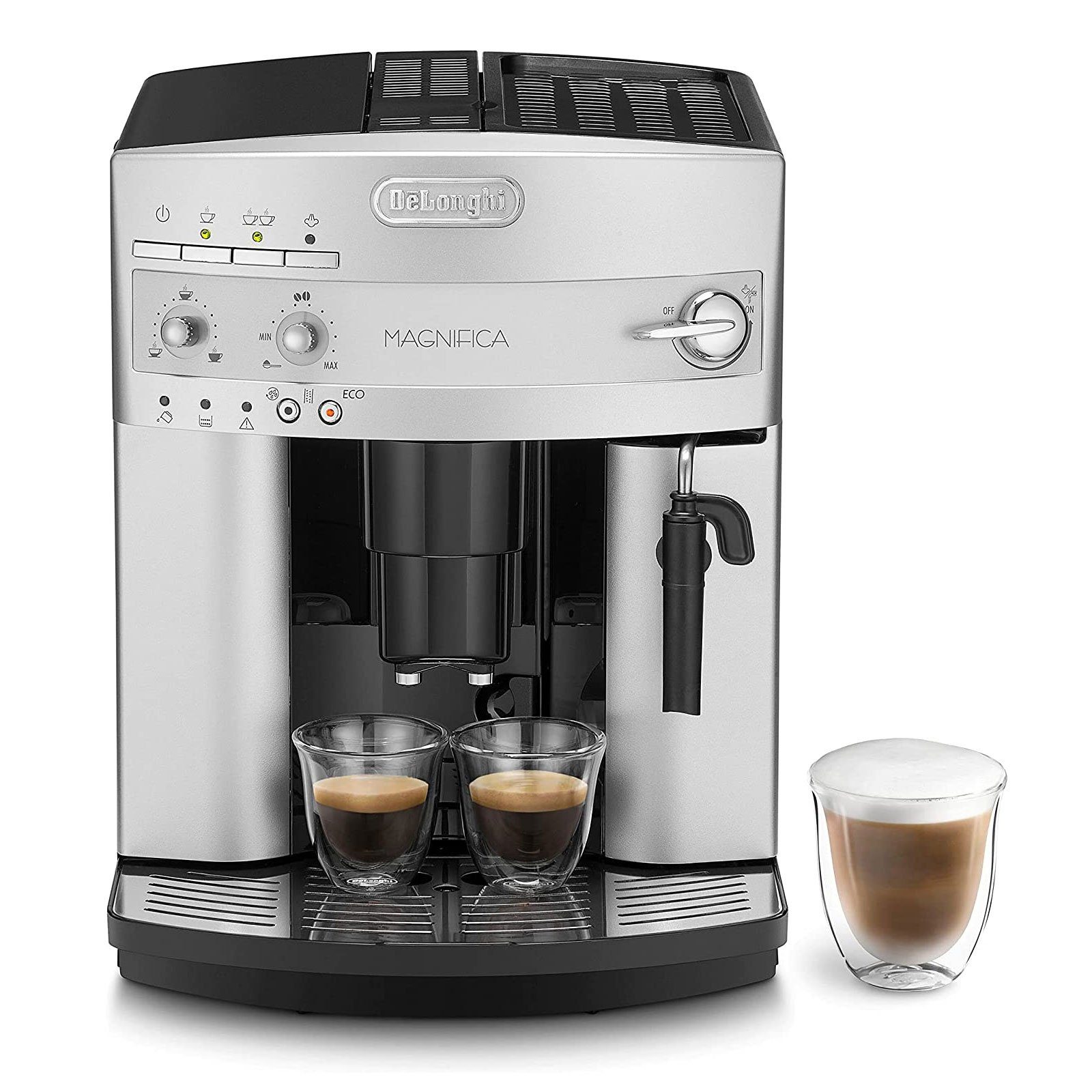 De'Longhi Kaffeevollautomat ESAM 3200.S MAGNIFICA, Einfache Bedienung, Hochwertiges Mahlwerk, Leichte Reinigung