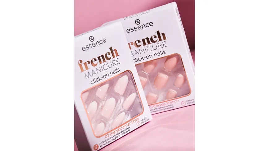 essence French Manicure Click On Nails Babyboomer Style