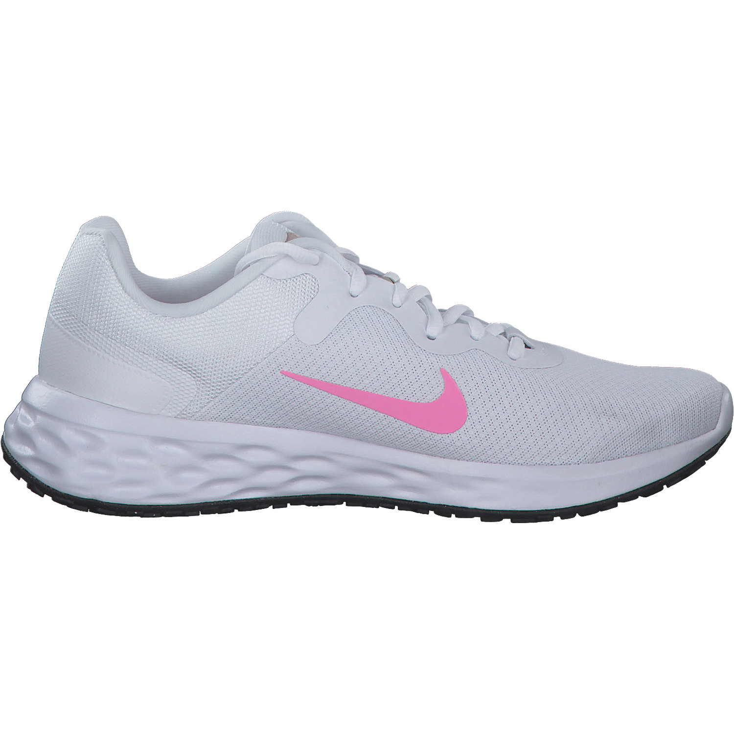 Nike Revolution 6 DC3729, Sneakers Low, Damen, white/pink spell/fossil stone