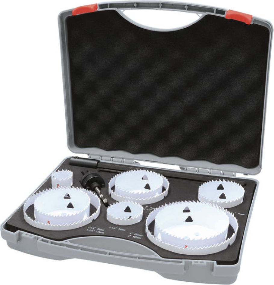 Accessoires Bosch Bleus 2608594615 Coffret de scies cloches multi-matériaux 35/54/70/76/83/95/102/114/127, 11 pièces