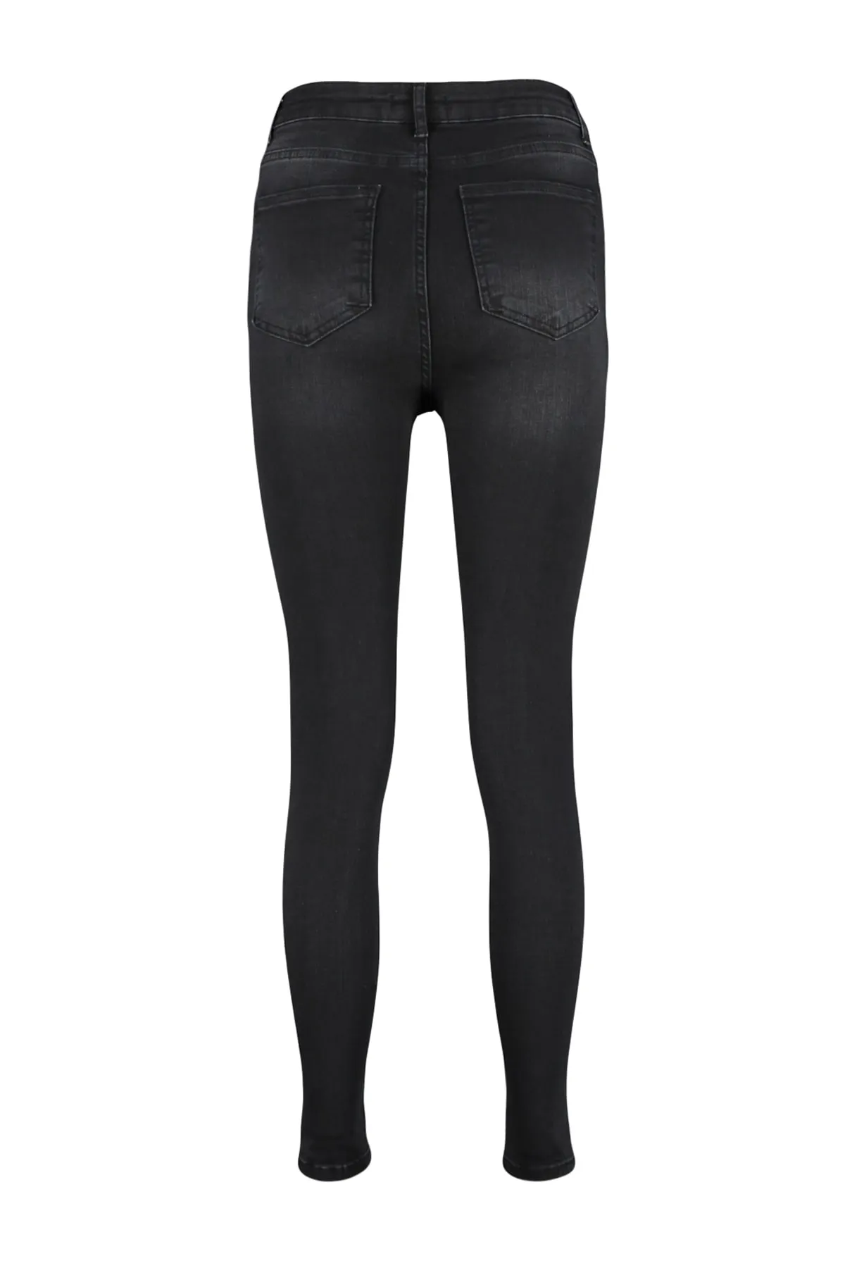 Trendyol Collection  Schwarze Skinny Jeans mit Schlankheitseffekt und superhoher Taille TWOSS23JE00080