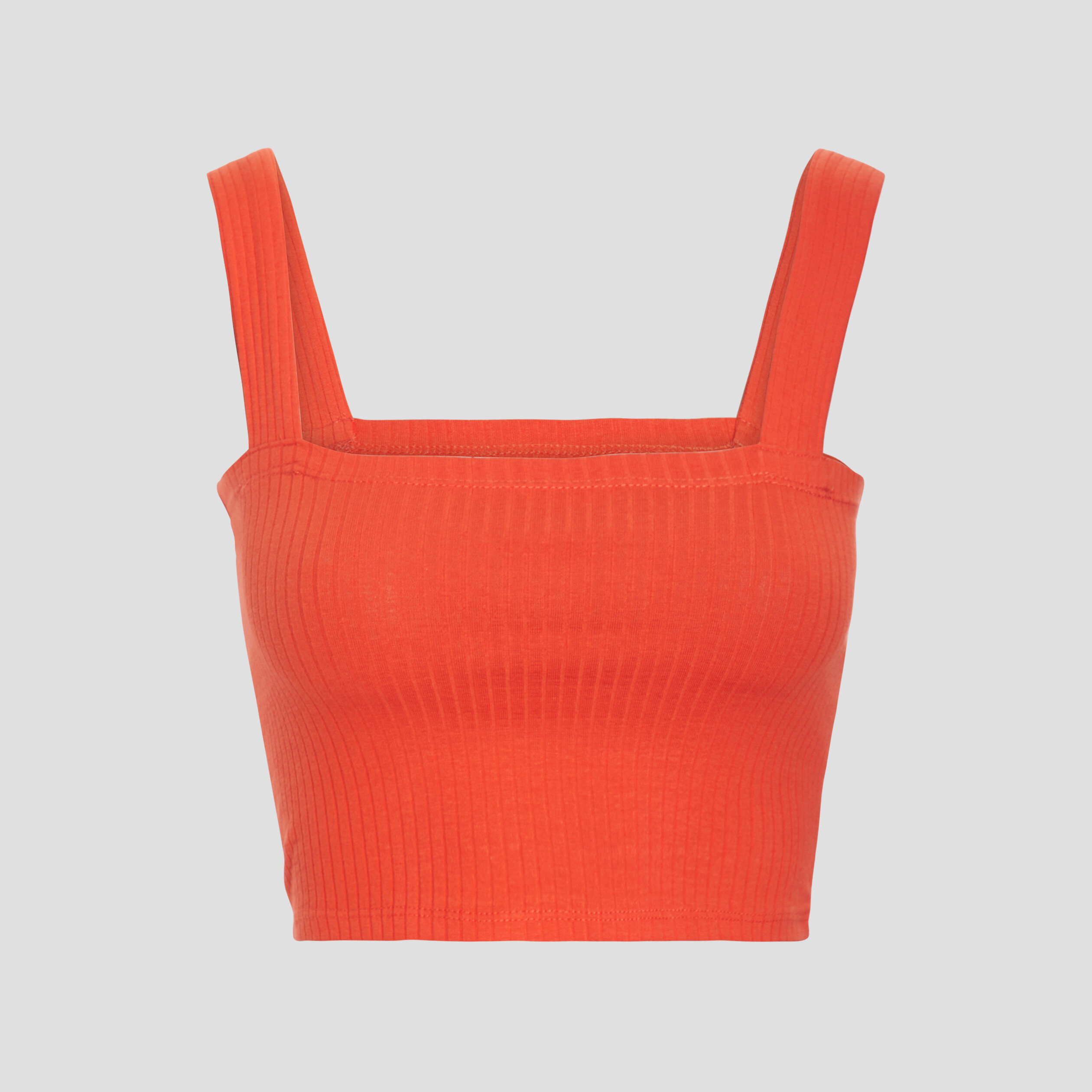 Haut de pyjama crop-top orange femme | La Halle