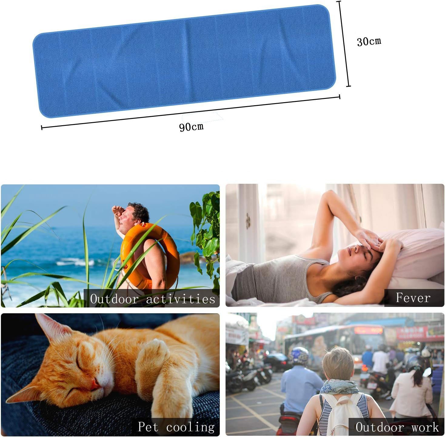 Sarfly Sporthandtuch Cooling Towel,Mikrofaser Handtuch,Strandtuch mit Kühlfunktion, (10-St), Antibakteriell, hypoallergen, schnell trocknend