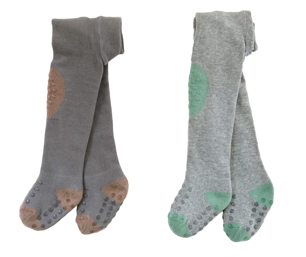 Petinard Label Strumpfhose Winter-Herbst geeignete Krabbelstrumpfhose mit Anti-Rutsch Noppen (2-er Set)