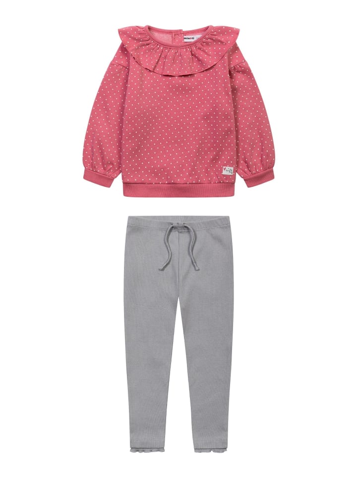 Minoti 2tlg. Outfit: Sweatshirt Ballerina 2 in rosa günstig kaufen