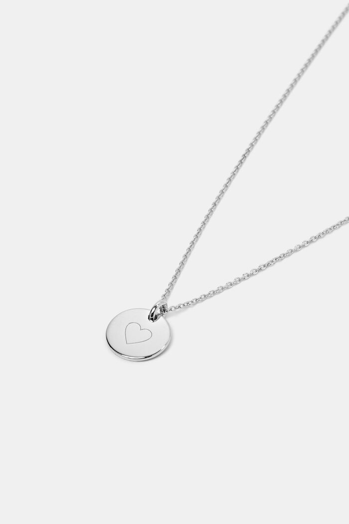 Halskette aus Sterling Silber mit graviertem Anhänger
