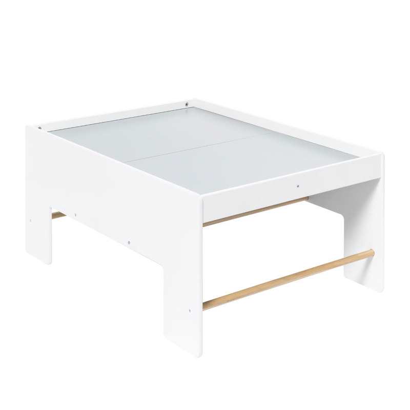 Table de train blanc et gris Oxybul