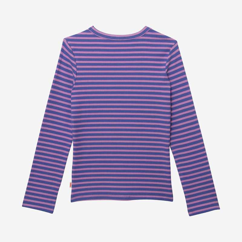T-shirt fille violet rayé Catimini