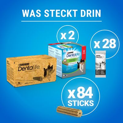PURINA Dentalife Tägliche Zahnpflege-Snacks für mittelgroße Hunde