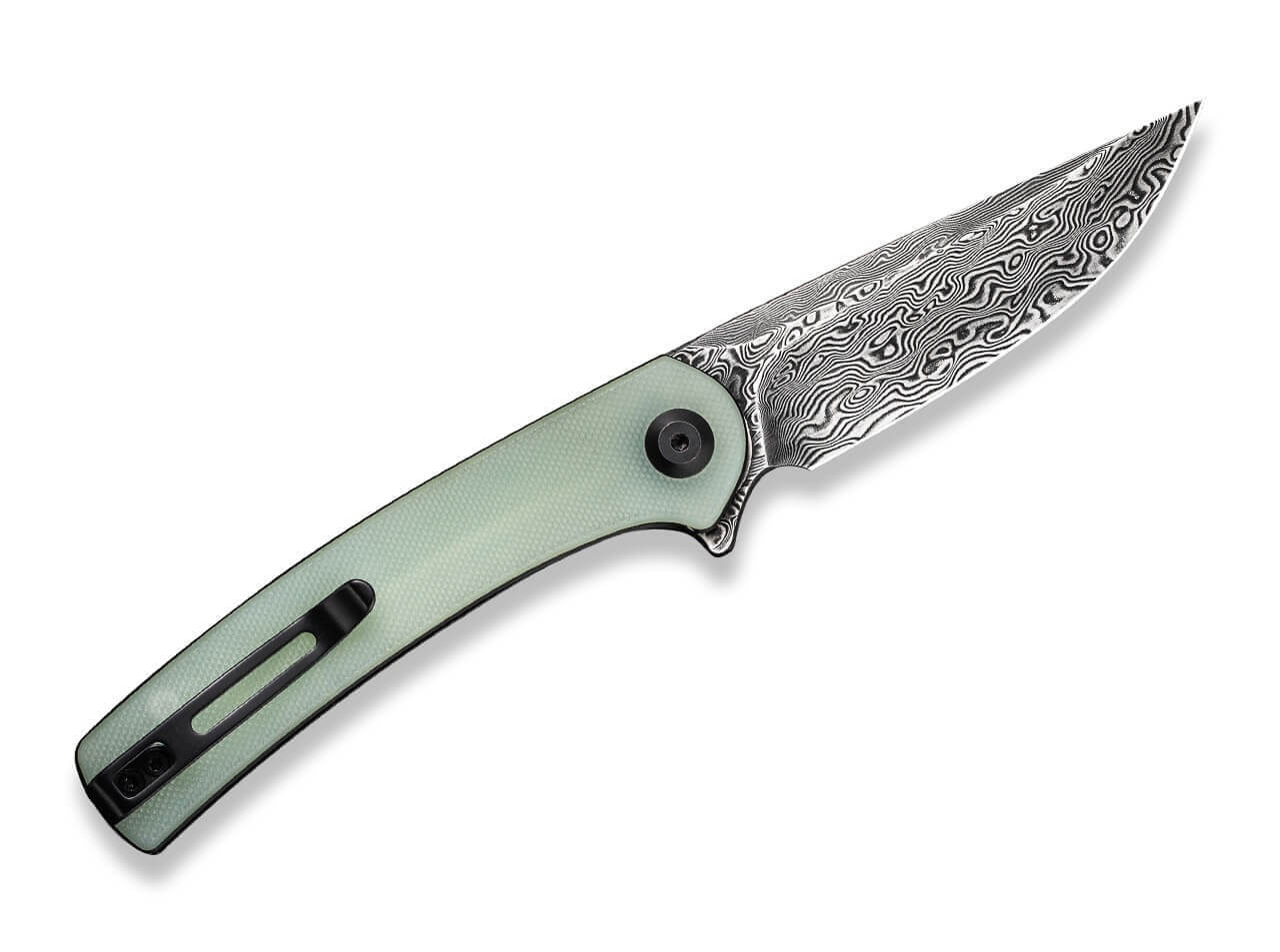 Mini Asticus Natural G10 Damascus