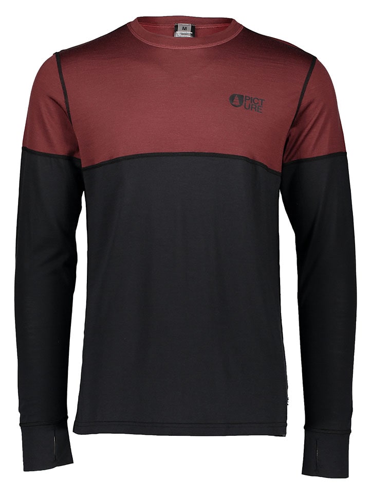 PICTURE Funktionsshirt in Schwarz/ Bordeaux günstig kaufen