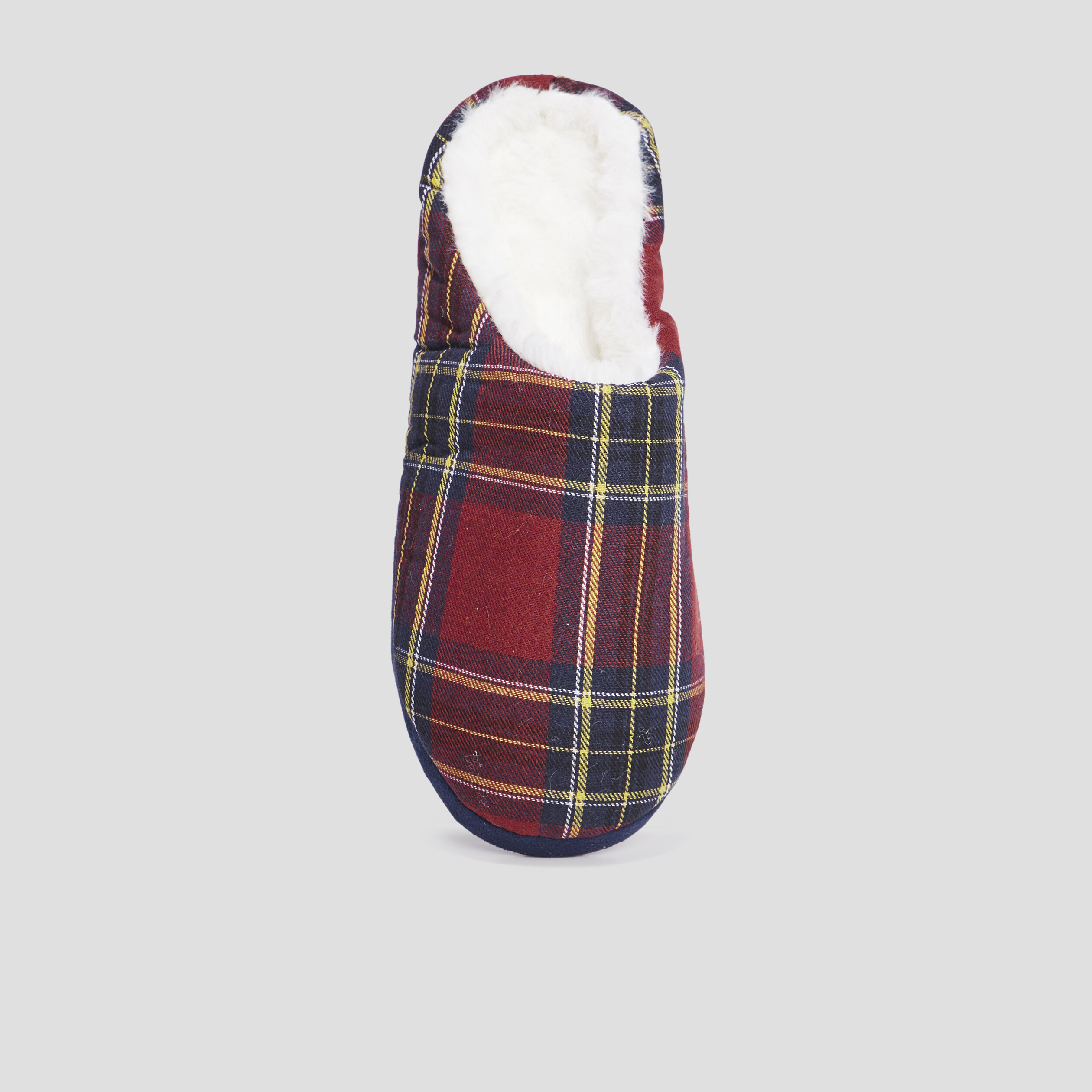 Chaussons mules fourrés multicolore homme | La Halle