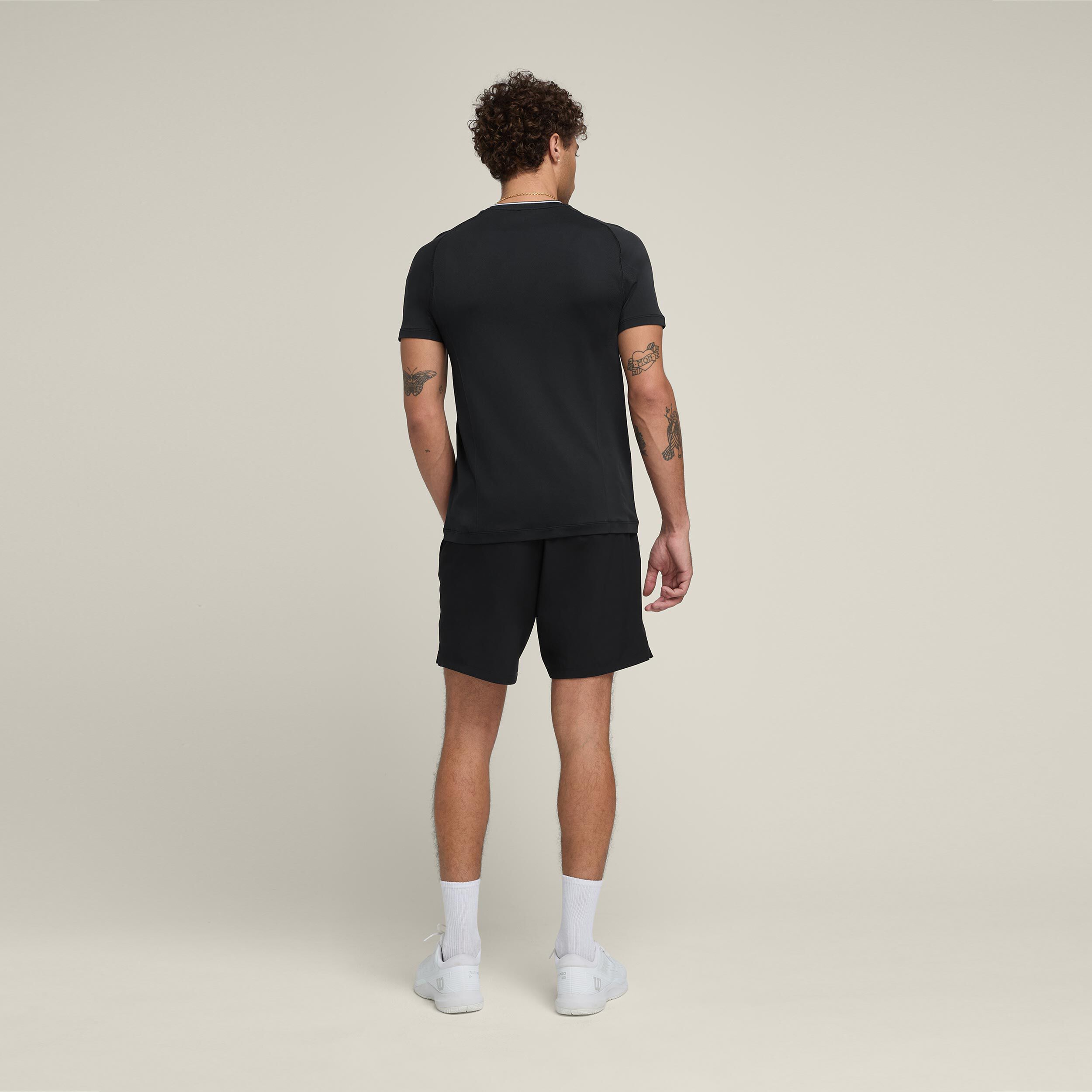Team Players Seamless Crew T-Shirt Herren - Schwarz