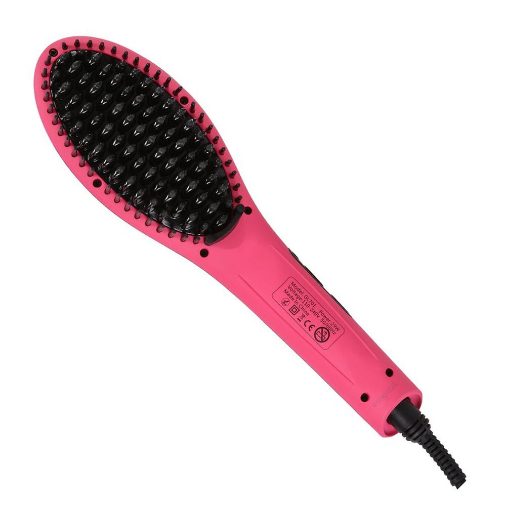 Golden Curl Str8 Haarglätter Bürste (Pink)