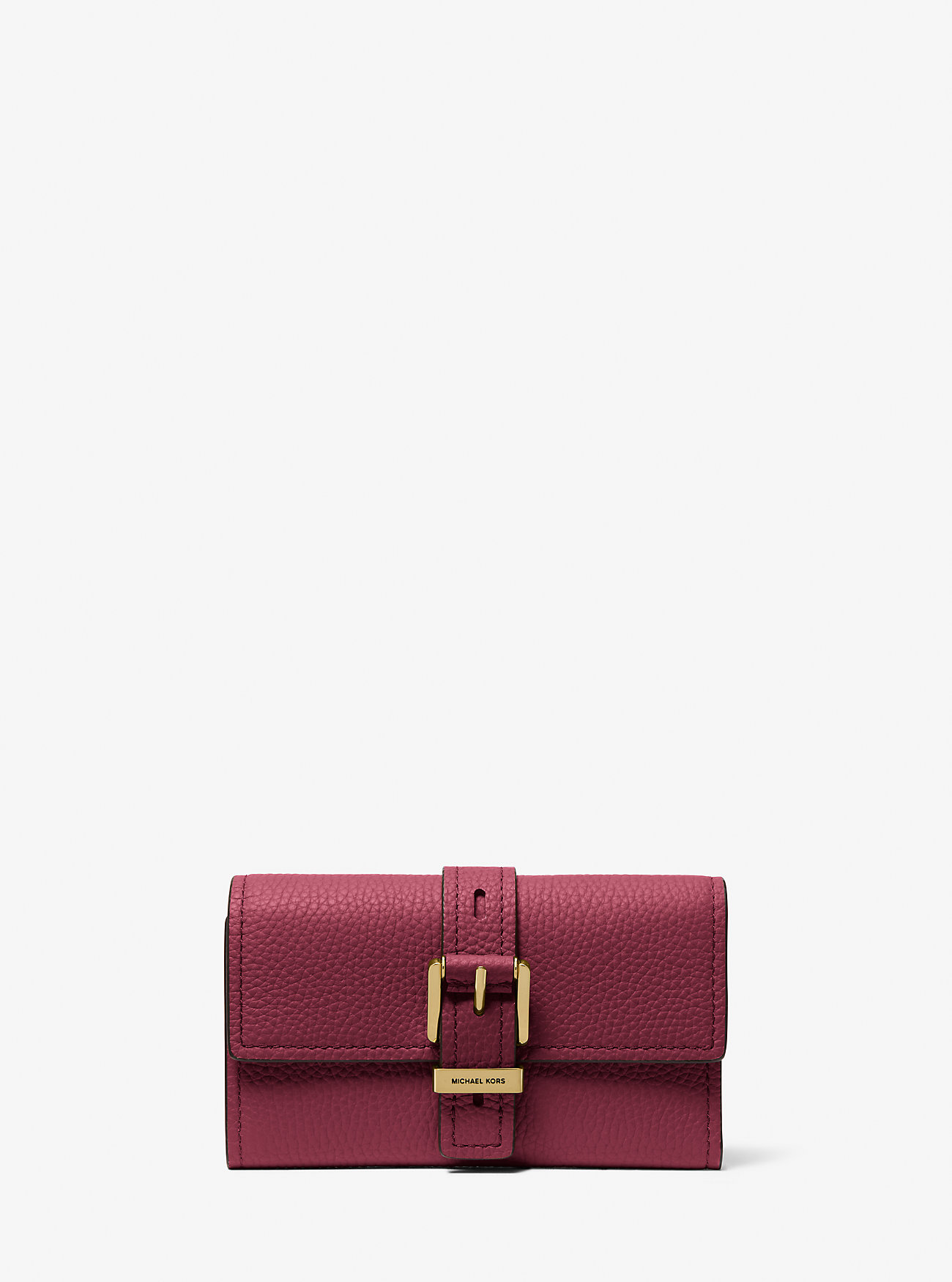 Nolita Medium Pebbled Leather Tri-Bold Lommebok - MULBERRY