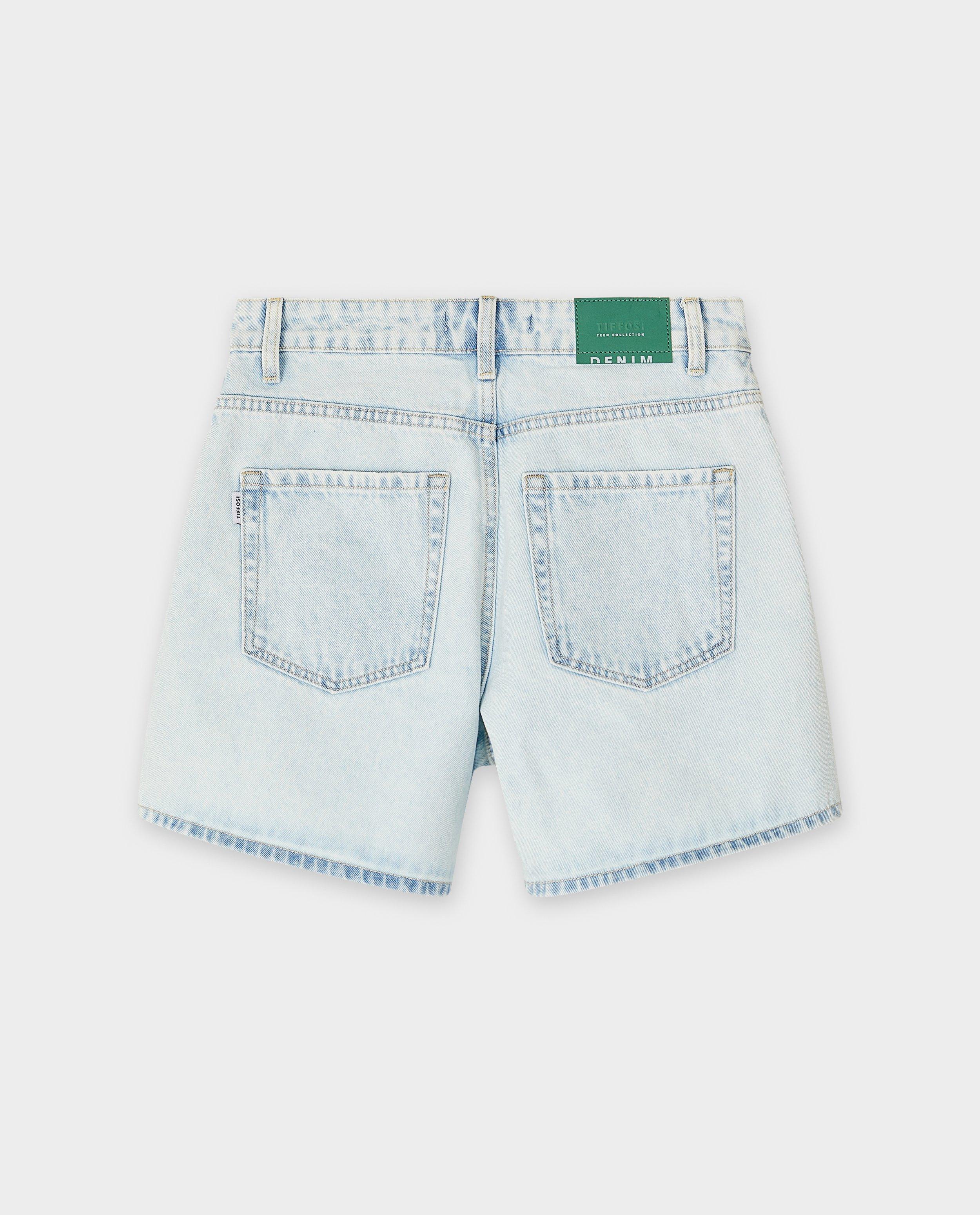 Blur by Tiffosi Pantaloni scurți din denim albastru deschis, croială mom, albastru deschis