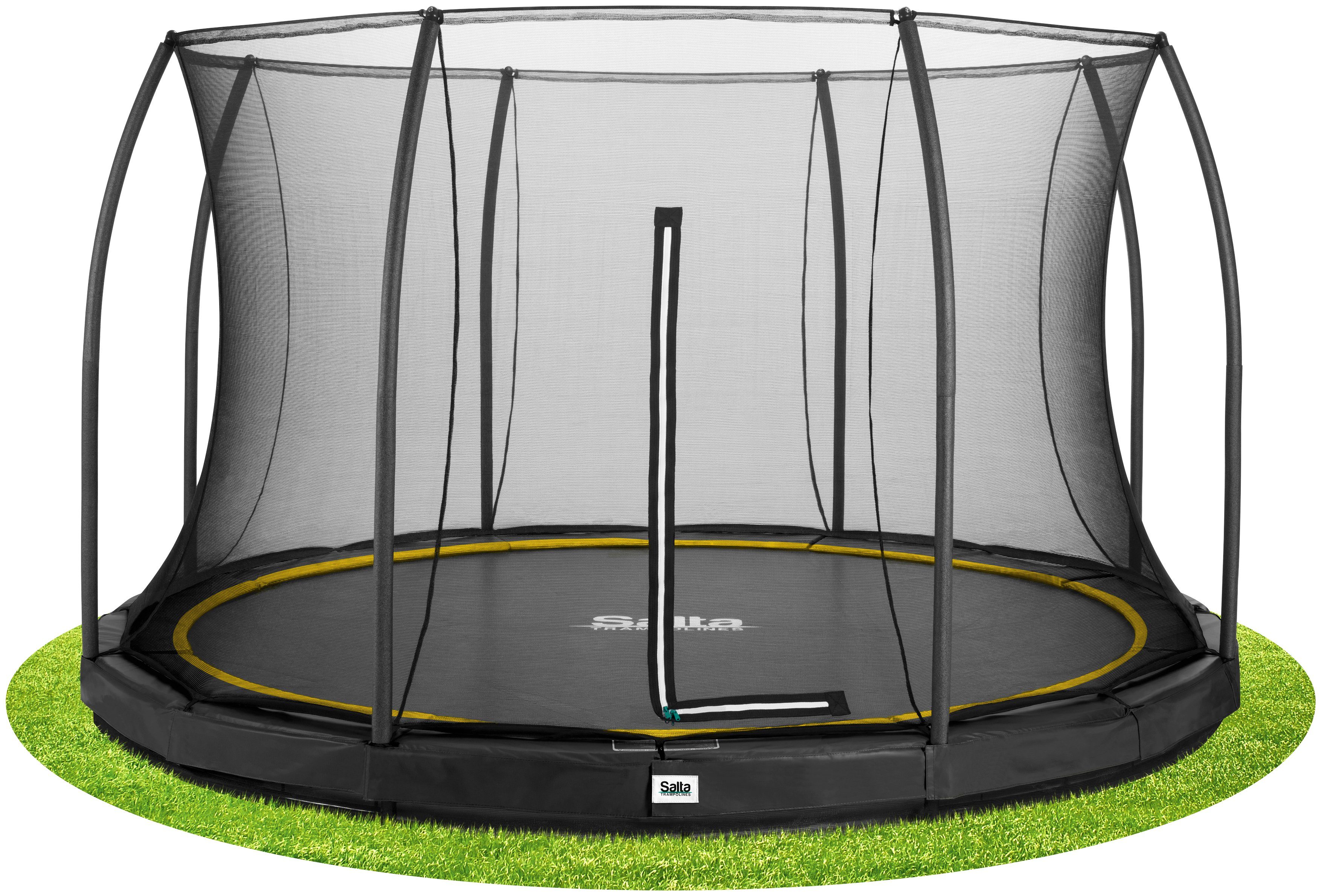 Salta Gartentrampolin Comfort Edition Ground, Ø 396 cm, Schutzrand schwarz