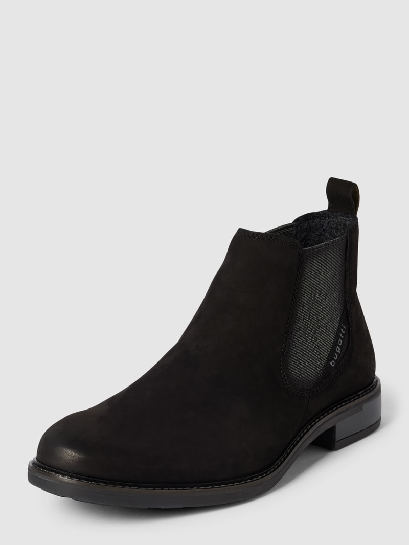 Chelsea Boots mit elastischen Einsätzen Modell 'Dano' in schwarz